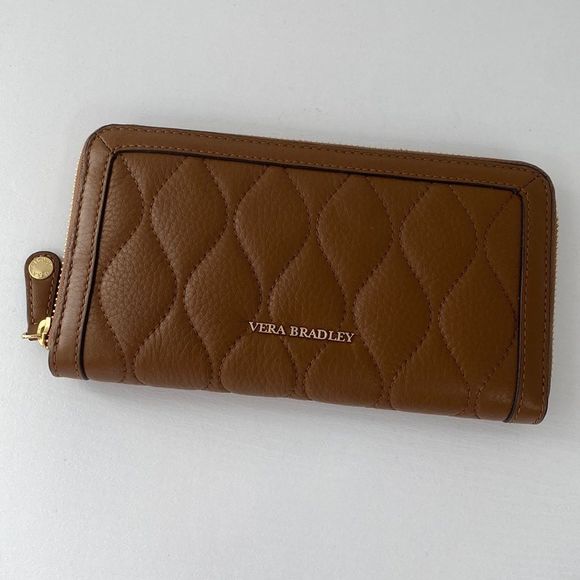 Vera Bradley Handbags - Vera Bradley Quilted Georgia Wallet Cognac NWT